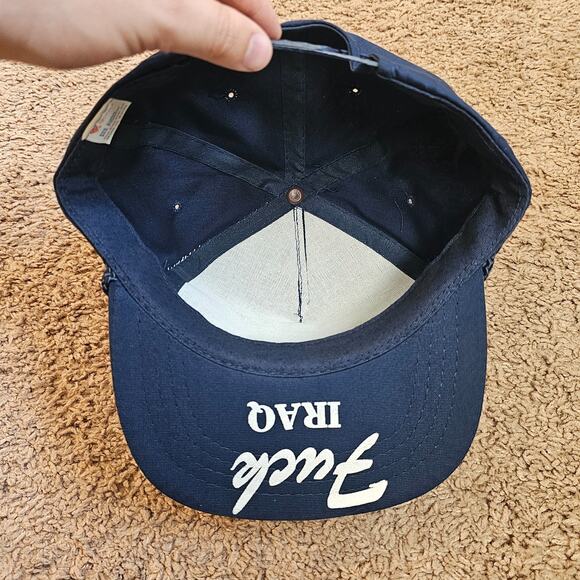 Vtg Operation Desert Storm Hat Blue Rope Snapback Cap Iraq Trucker 90s Military - Picture 9 of 11